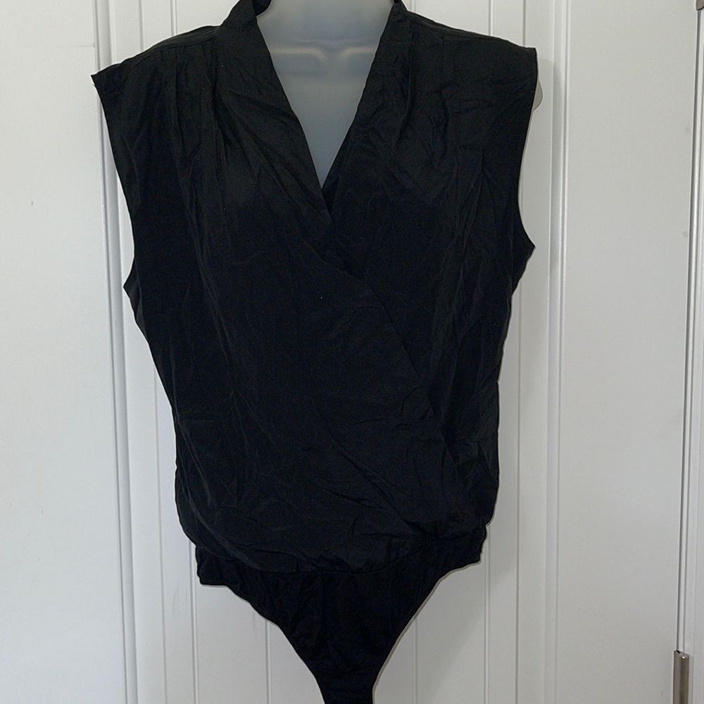 Bebe Black Uptown Bodysuit. Size Medium. New With Tags.